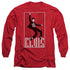 ELVIS PRESLEY/ONE JAILHOUSE - L/S ADULT 18/1 - RED