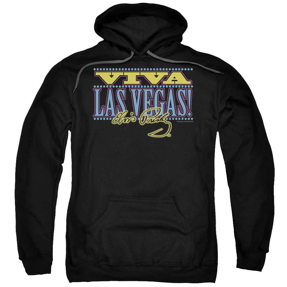 ELVIS PRESLEY/VIVA LAS VEGAS - ADULT PULLOVER HOODIE - BLACK