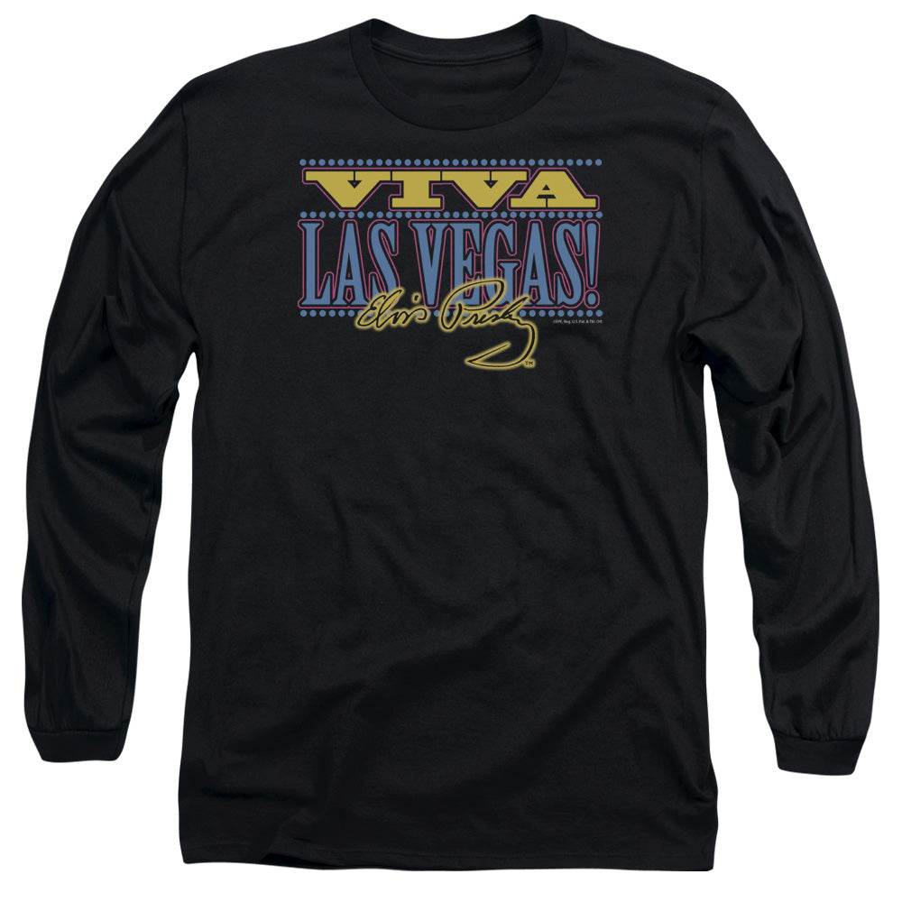 ELVIS PRESLEY/VIVA LAS VEGAS - L/S ADULT 18/1 - BLACK
