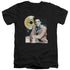 ELVIS PRESLEY/GOLD RECORD - S/S ADULT V-NECK 30/1 - BLACK