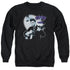 ELVIS PRESLEY/HILLBILLY CAT - ADULT CREWNECK SWEATSHIRT - BLACK