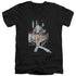 ELVIS PRESLEY/LAS VEGAS - S/S ADULT V-NECK 30/1 - BLACK