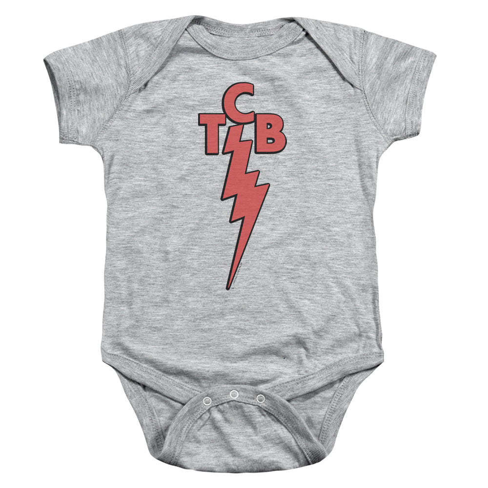 ELVIS PRESLEY/TCB - INFANT SNAPSUIT - ATHLETIC HEATHER