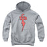 ELVIS PRESLEY/TCB - YOUTH PULLOVER HOODIE - ATHLETIC HEATHER