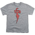 ELVIS PRESLEY/TCB - S/S YOUTH 18/1 - ATHLETIC HEATHER