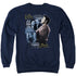 ELVIS PRESLEY/TUPELO - ADULT CREWNECK SWEATSHIRT - NAVY