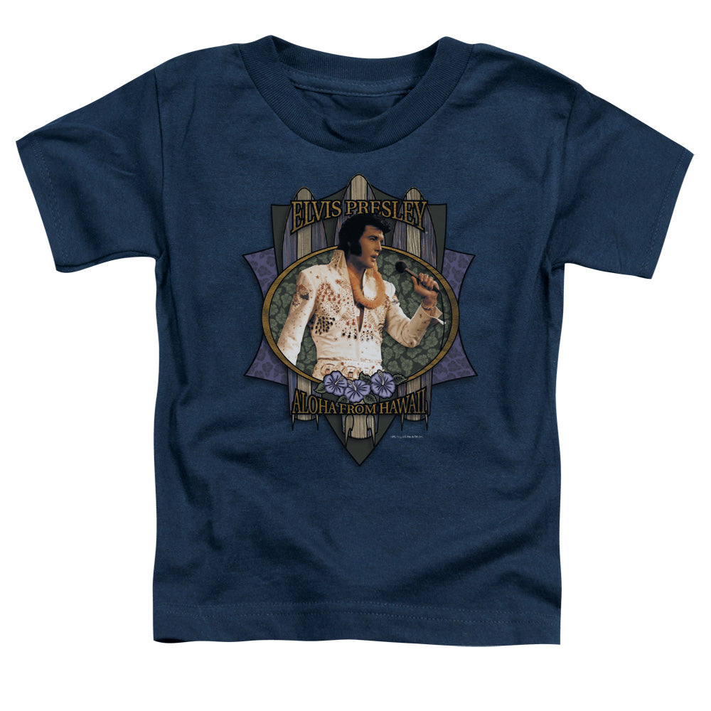 ELVIS PRESLEY/ALOHA FROM HAWAII - S/S TODDLER TEE - NAVY