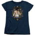 ELVIS PRESLEY/ALOHA FROM HAWAII - S/S WOMENS TEE - NAVY