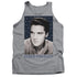 ELVIS PRESLEY/BLUE SPARKLE - ADULT TANK - ATHLETIC HEATHER