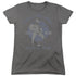 ELVIS PRESLEY/ROCK & ROLL - S/S WOMENS TEE - CHARCOAL