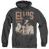 ELVIS PRESLEY/VIVA STAR - ADULT HEATHER HOODIE - BLACK