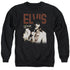 ELVIS PRESLEY/VIVA STAR - ADULT CREWNECK SWEATSHIRT - BLACK