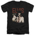 ELVIS PRESLEY/VIVA STAR - S/S ADULT V-NECK 30/1 - BLACK