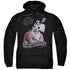 ELVIS PRESLEY/VIOLET VEGAS - ADULT PULLOVER HOODIE - BLACK