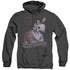 ELVIS PRESLEY/VIOLET VEGAS - ADULT HEATHER HOODIE - BLACK