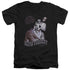 ELVIS PRESLEY/VIOLET VEGAS - S/S ADULT V-NECK 30/1 - BLACK