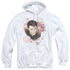 ELVIS PRESLEY/LOVE ME TENDER - ADULT PULLOVER HOODIE - WHITE