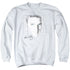 ELVIS PRESLEY/BLUE EYES - ADULT CREWNECK SWEATSHIRT - WHITE