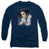 ELVIS PRESLEY/BLUE PROFILE -  L/S ADULT 18/1  - NAVY