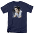 ELVIS PRESLEY/BLUE PROFILE - S/S ADULT 18/1 - NAVY