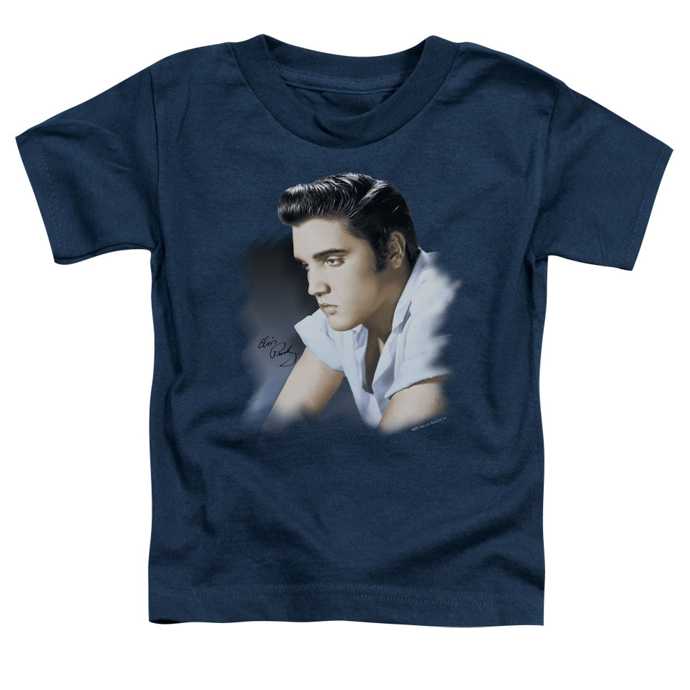 ELVIS PRESLEY/BLUE PROFILE - S/S TODDLER TEE - NAVY