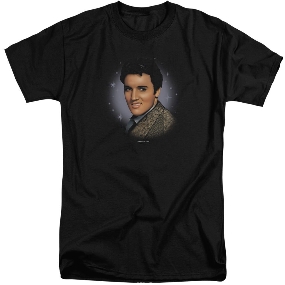 ELVIS PRESLEY/STARLITE - S/S ADULT TALL 18/1 - BLACK