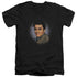 ELVIS PRESLEY/STARLITE - S/S ADULT V-NECK 30/1 - BLACK