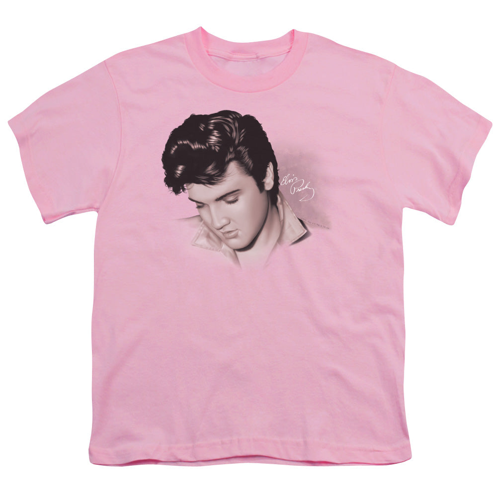 ELVIS PRESLEY/LOOKING DOWN - S/S YOUTH 18/1 - PINK