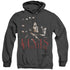 ELVIS PRESLEY/MEMORIES - ADULT HEATHER HOODIE - BLACK