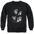 ELVIS PRESLEY/FACES - ADULT CREWNECK SWEATSHIRT - BLACK