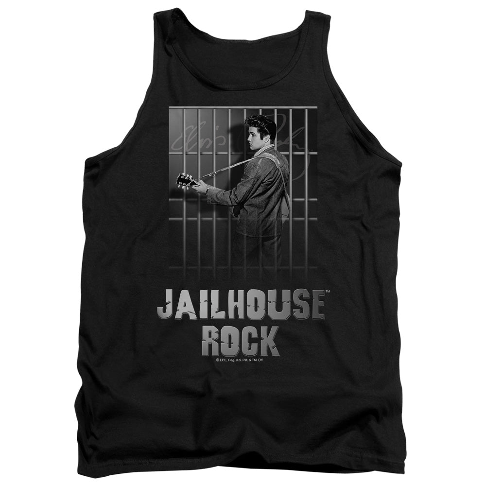 ELVIS PRESLEY/JAILHOUSE ROCK - ADULT TANK - BLACK