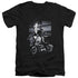 ELVIS PRESLEY/MOTORCYCLE - S/S ADULT V-NECK 30/1 - BLACK