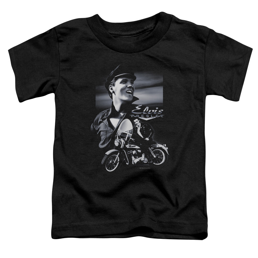 ELVIS PRESLEY/MOTORCYCLE - S/S TODDLER TEE - BLACK
