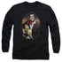 ELVIS PRESLEY/RED SCARF #2 - L/S ADULT 18/1 - BLACK