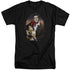 ELVIS PRESLEY/RED SCARF #2 - S/S ADULT TALL 18/1 - BLACK