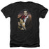 ELVIS PRESLEY/RED SCARF #2 - ADULT HEATHER - BLACK