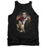 ELVIS PRESLEY/RED SCARF #2 - ADULT TANK - BLACK
