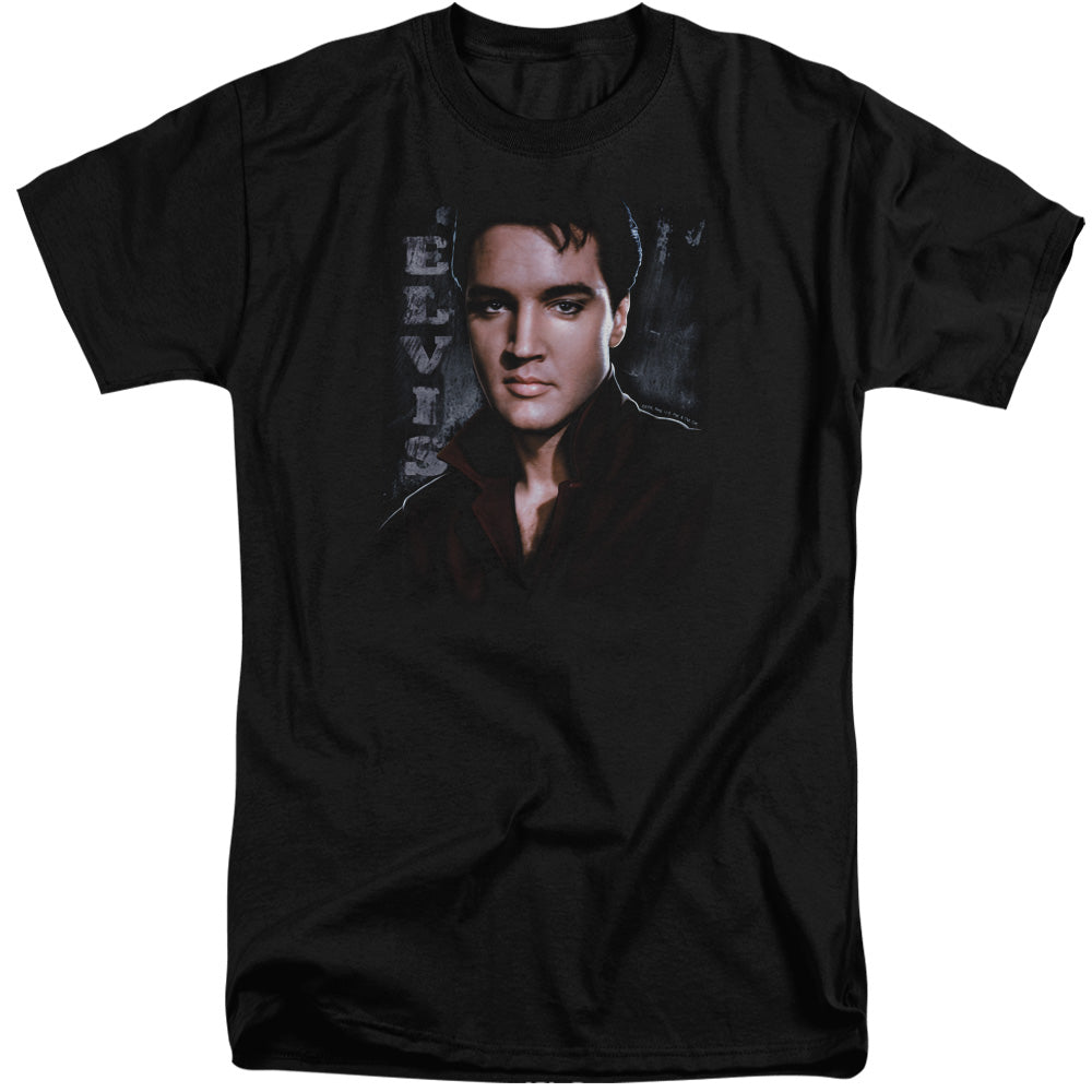 ELVIS PRESLEY/TOUGH - S/S ADULT TALL 18/1 - BLACK