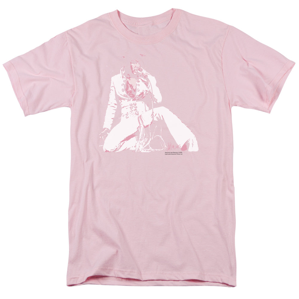 ELVIS PRESLEY/PLEASE LOVE ME - S/S ADULT 18/1 - HOT PINK