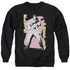 ELVIS PRESLEY/PINK ROCK - ADULT CREWNECK SWEATSHIRT - BLACK