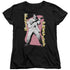 ELVIS PRESLEY/PINK ROCK - S/S WOMENS TEE - BLACK