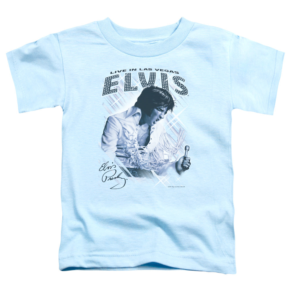 ELVIS PRESLEY/BLUE VEGAS - S/S TODDLER TEE - CAROLINA BLUE
