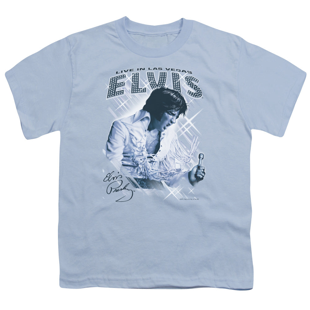 ELVIS PRESLEY/BLUE VEGAS - S/S YOUTH 18/1 - CAROLINA BLUE