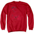ELVIS PRESLEY/ON THE RANGE - ADULT CREWNECK SWEATSHIRT - RED