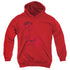 ELVIS PRESLEY/ON THE RANGE - YOUTH PULLOVER HOODIE - RED