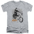 ELVIS PRESLEY/ROUSTABOUT POSTER - S/S ADULT V-NECK 30/1 - ATHLETIC HEATHER