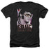 ELVIS PRESLEY/70S STAR - ADULT HEATHER - BLACK