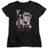 ELVIS PRESLEY/70S STAR - S/S WOMENS TEE - BLACK