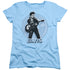ELVIS PRESLEY/45 RPM - S/S WOMENS TEE - LIGHT BLUE
