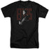 ELVIS PRESLEY/RED GUITARMAN - S/S ADULT TALL 18/1 - BLACK